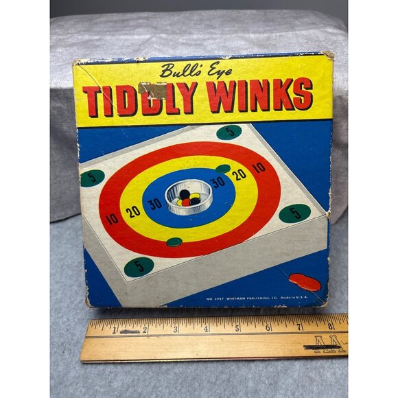 Bulls Eye Tiddly Winks Game Whitman Publishing Co. 1969 - Picture 12 of 15